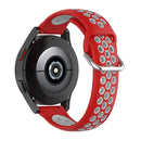 For Samsung Galaxy Watch4 40mm Two-color Silicone Watch Band(Red Grey)
