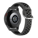 For Samsung Galaxy Watch4 40mm Two-color Silicone Watch Band(Anthracite Black Black)