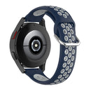 For Samsung Galaxy Watch4 40mm Two-color Silicone Watch Band(Midnight Blue White)