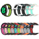 For Samsung Galaxy Watch4 40mm Two-color Silicone Watch Band(Anthracite Black Black)