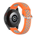 For Samsung Galaxy Watch4 Classic 46mm Two-color Silicone Watch Band(Orange Grey)