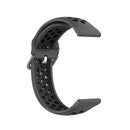 For Samsung Galaxy Watch4 Classic 46mm Two-color Silicone Watch Band(Anthracite Black Black)