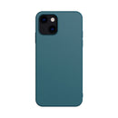 Plain Skin Leather Phone Case For iPhone 13 Pro(Deep Green)