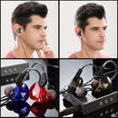QKZ AK6-X 3.5mm In-Ear Wired Subwoofer Sports Earphone with Microphone, Cable Length: About 1.2m(Lemon Yellow)