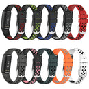 For Fitbit Luxe Two-color Silicone Watch Band(Olive Green Black)