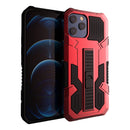 Vanguard Warrior All Inclusive Double-color Shockproof TPU + PC Protective Case with Holder For iPhone 13(Red)
