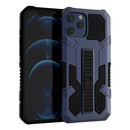 Vanguard Warrior All Inclusive Double-color Shockproof TPU + PC Protective Case with Holder For iPhone 13(Blue)