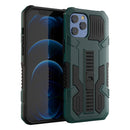 Vanguard Warrior All Inclusive Double-color Shockproof TPU + PC Protective Case with Holder For iPhone 13(Dark Green)