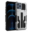 Vanguard Warrior All Inclusive Double-color Shockproof TPU + PC Protective Case with Holder For iPhone 13(Silver)