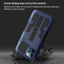 Vanguard Warrior All Inclusive Double-color Shockproof TPU + PC Protective Case with Holder For iPhone 13(Dark Green)