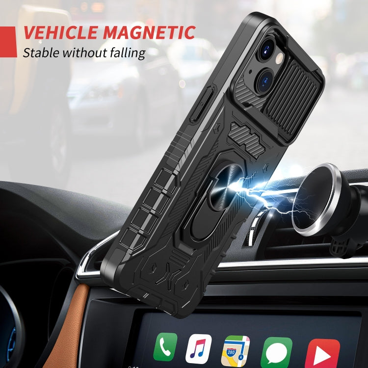 All-inclusive PC TPU Tempered Glass Film Integral Shockproof Case For iPhone 13(Black)