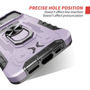 All-inclusive PC TPU Tempered Glass Film Integral Shockproof Case For iPhone 13(Light Purple)