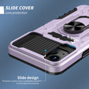 All-inclusive PC TPU Tempered Glass Film Integral Shockproof Case For iPhone 13(Light Purple)
