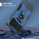 All-inclusive PC TPU Tempered Glass Film Integral Shockproof Case For iPhone 13(Blue)