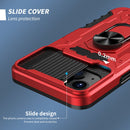 All-inclusive PC TPU Tempered Glass Film Integral Shockproof Case For iPhone 13(Red)