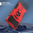 All-inclusive PC TPU Tempered Glass Film Integral Shockproof Case For iPhone 13(Red)