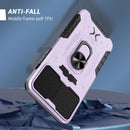 All-inclusive PC TPU Tempered Glass Film Integral Shockproof Case For iPhone 13 Pro(Light Purple)