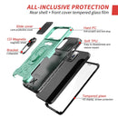 All-inclusive PC TPU Tempered Glass Film Integral Shockproof Case For iPhone 13 Pro(Green)