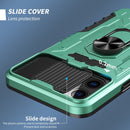 All-inclusive PC TPU Tempered Glass Film Integral Shockproof Case For iPhone 13 Pro(Green)