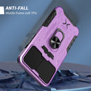 All-inclusive PC TPU Tempered Glass Film Integral Shockproof Case For iPhone 13 Pro(Purple)