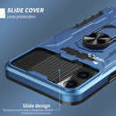 All-inclusive PC TPU Tempered Glass Film Integral Shockproof Case For iPhone 13 Pro(Blue)