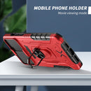 All-inclusive PC TPU Tempered Glass Film Integral Shockproof Case For iPhone 13 Pro(Red)