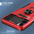 All-inclusive PC TPU Tempered Glass Film Integral Shockproof Case For iPhone 13 Pro(Red)