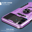 All-inclusive PC TPU Tempered Glass Film Integral Shockproof Case For iPhone 13 Pro Max(Purple)
