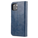 Crazy Horse Texture Detachable Horizontal Flip PU Leather Case with Holder & Card Slots & Wallet & Photo Frame For iPhone 13 mini(Blue)