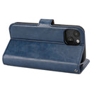Crazy Horse Texture Detachable Horizontal Flip PU Leather Case with Holder & Card Slots & Wallet & Photo Frame For iPhone 13 mini(Blue)