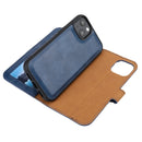 Crazy Horse Texture Detachable Horizontal Flip PU Leather Case with Holder & Card Slots & Wallet & Photo Frame For iPhone 13 mini(Blue)