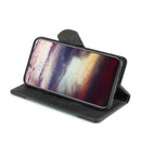 For OPPO Reno 5 Stitching Skin Feel Magnetic Buckle Horizontal Flip PU Leather Case with Holder & Card Slots & Wallet(Black)