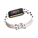 For Fitbit Luxe Special Edition Printing Silicone Watch Band, Size: S(Feet)