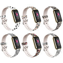 For Fitbit Luxe Special Edition Printing Silicone Watch Band, Size: S(Feet)
