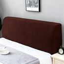 Polar Fleece Elastic Full Covered Headboard Dust Cover, Size:120cm(Amber Brown)