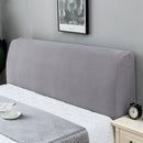 Polar Fleece Elastic Full Covered Headboard Dust Cover, Size:120cm(Light Gray)