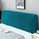 Polar Fleece Elastic Full Covered Headboard Dust Cover, Size:120cm(Cyan)