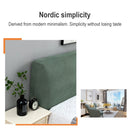 Polar Fleece Elastic Full Covered Headboard Dust Cover, Size:120cm(Light Gray)
