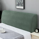 Polar Fleece Elastic Full Covered Headboard Dust Cover, Size:200cm(Green)