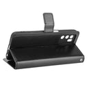 For OPPO A16 Crazy Horse Texture Horizontal Flip Leather Case with Holder & Card Slots & Lanyard(Black)