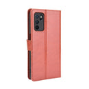 For OPPO A16 Crazy Horse Texture Horizontal Flip Leather Case with Holder & Card Slots & Lanyard(Brown)