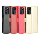 For OPPO A16 Crazy Horse Texture Horizontal Flip Leather Case with Holder & Card Slots & Lanyard(Gold)