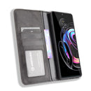 For Motorola Edge 20 Pro / Edge S Pro Magnetic Buckle Retro Crazy Horse Texture Horizontal Flip Leather Case with Holder & Card Slots & Photo Frame(Black)