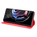 For Motorola Edge 20 Pro / Edge S Pro Magnetic Buckle Retro Crazy Horse Texture Horizontal Flip Leather Case with Holder & Card Slots & Photo Frame(Red)