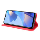 For OPPO A16 Magnetic Buckle Retro Crazy Horse Texture Leather Phone Case(Red)