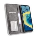 For Nokia XR20 Magnetic Buckle Retro Crazy Horse Texture Horizontal Flip Leather Case with Holder & Card Slots & Photo Frame(Black)