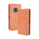 For Nokia XR20 Magnetic Buckle Retro Crazy Horse Texture Horizontal Flip Leather Case with Holder & Card Slots & Photo Frame(Brown)