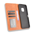 For Nokia XR20 Magnetic Buckle Retro Crazy Horse Texture Horizontal Flip Leather Case with Holder & Card Slots & Photo Frame(Brown)
