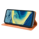 For Nokia XR20 Magnetic Buckle Retro Crazy Horse Texture Horizontal Flip Leather Case with Holder & Card Slots & Photo Frame(Brown)