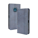 For Nokia XR20 Magnetic Buckle Retro Crazy Horse Texture Horizontal Flip Leather Case with Holder & Card Slots & Photo Frame(Blue)